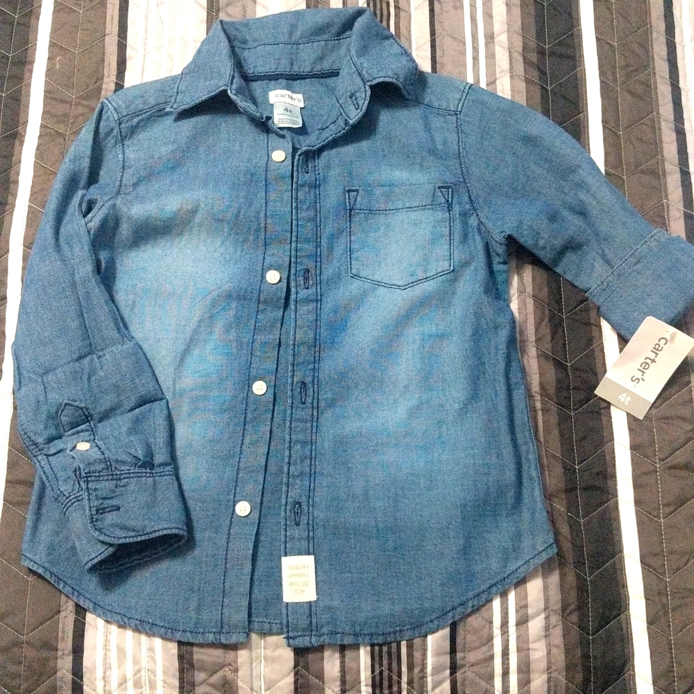 Carter's denim button-up shirt